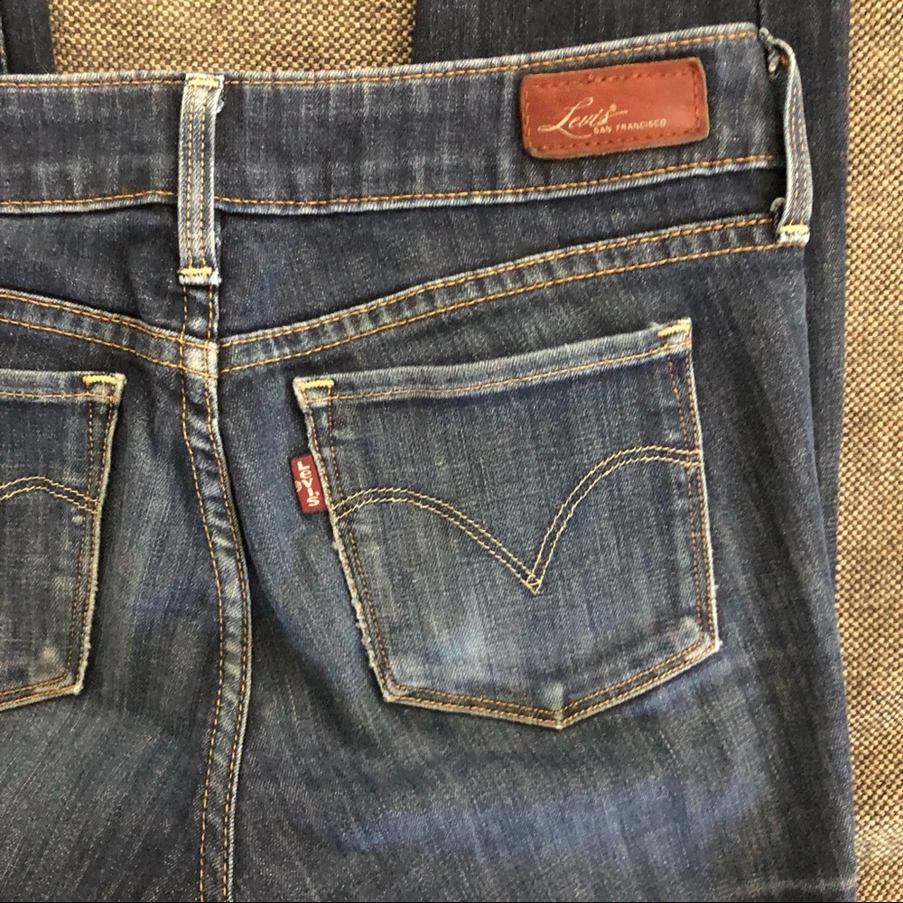 Levi’s dark blue denim skinny jeans size W24 L29 - Picture 5 of 9